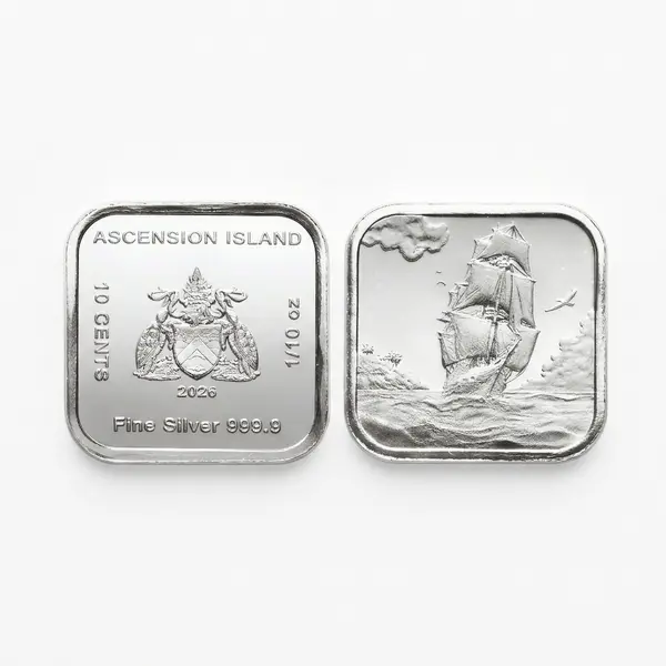 1/10 oz Silber Münzbarren | Heimerle + Meule | Ascension Island