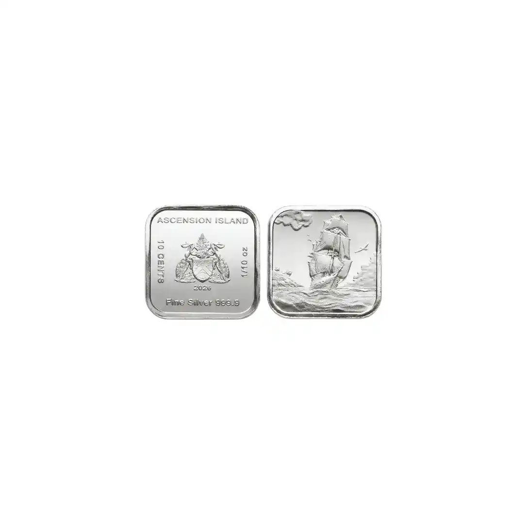 1/10 oz Silber Münzbarren | Heimerle + Meule | Ascension Island