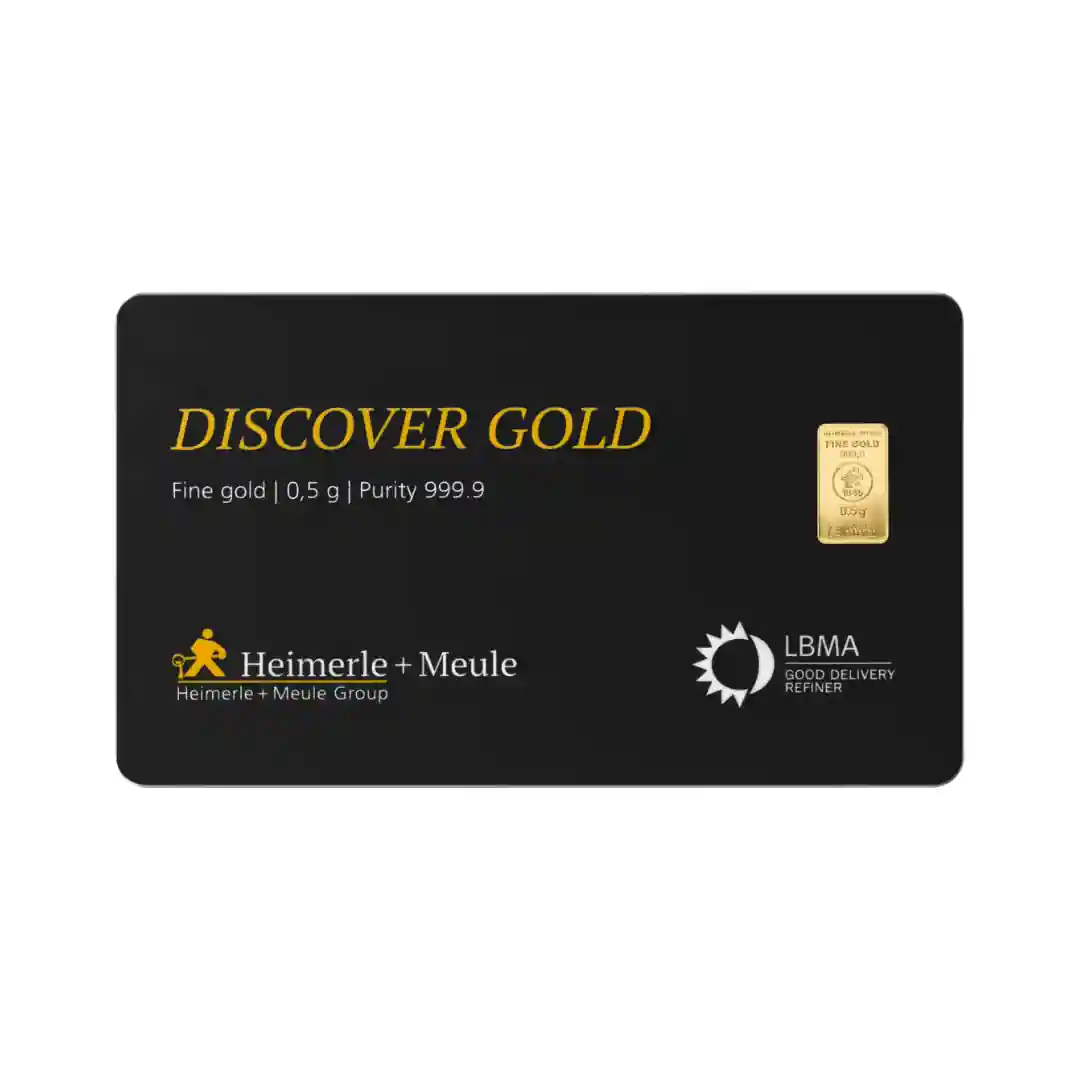 0,5 Gramm Goldbarren | Heimerle + Meule Pforzheim