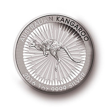 1 oz Silbermünze | Känguru, Au | Verkaufseinheit = 25 Stück