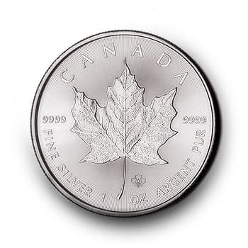 1 oz Feinsilbermünzen | Maple Leaf | Verpackungseinheit = 25 Stück – Zweite Ansicht